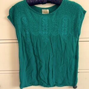 Anthropologie dress top, size xsmall, green